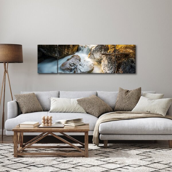 Obraz - Lesní potok (170x50 cm)