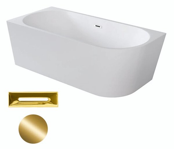Besco Akrylátová volně stojící rohová vana Zoya 150x75 (170x80) bílá Rozměry (cm): 170x80, Typ a barva výpustě: Click-Clack s přepadem, chrom, Orientace: Pravá