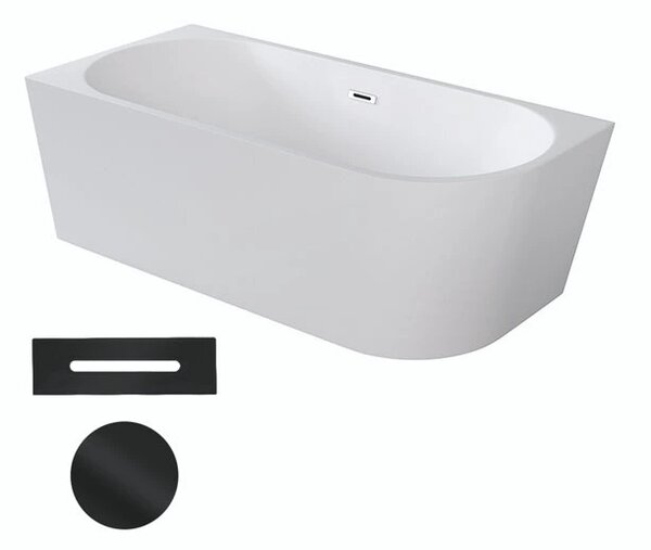 Besco Akrylátová volně stojící rohová vana Zoya 150x75 (170x80) bílá Rozměry (cm): 170x80, Typ a barva výpustě: Click-Clack s přepadem, chrom, Orientace: Pravá