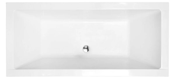 Besco Vana ze sanitárního kompozitu pro vestavbu Vera V CC/BP 180x80, bez přepadu Rozměry (cm): 180x80, Typ a barva výpustě: Alcaplast Click-Clack s horním čištěním, grafit