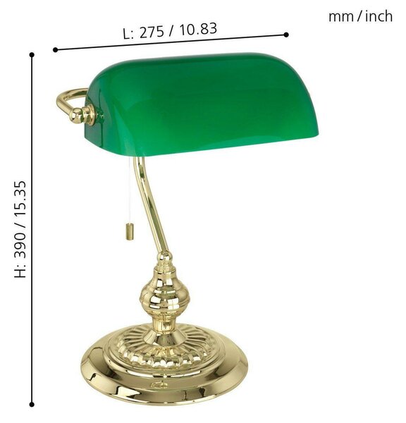 EGLO Stolní svítidlo BANKER 90967