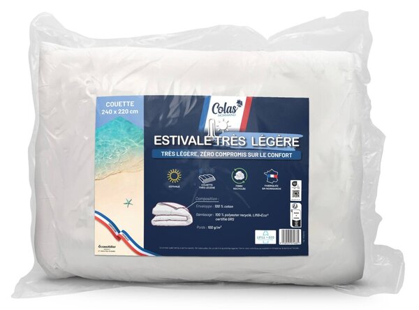 Letní lehká přikrývka 100g/m2 Colas Normand® bílá 140x200 cm