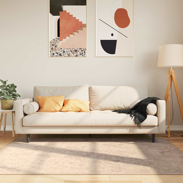 Běhoun MARSA Béžová 120 x 170 cm Polyester a PVC