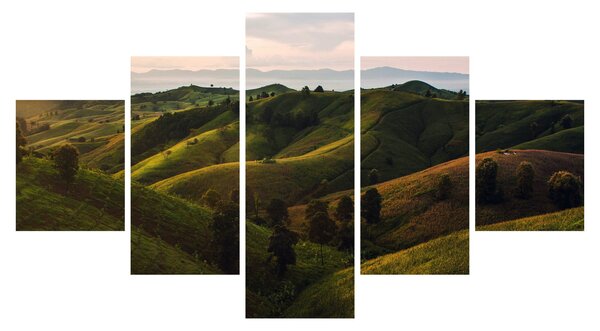 Obraz - Výhled na thajské kopečky (125x70 cm)