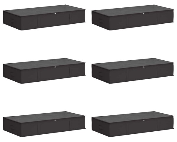 Úložná krabice s průhledným horním oknem 6 pcs Antracitová