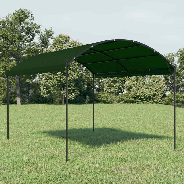 Altán 4 x 3 x 2,6 m Zelená Polyester a ocel