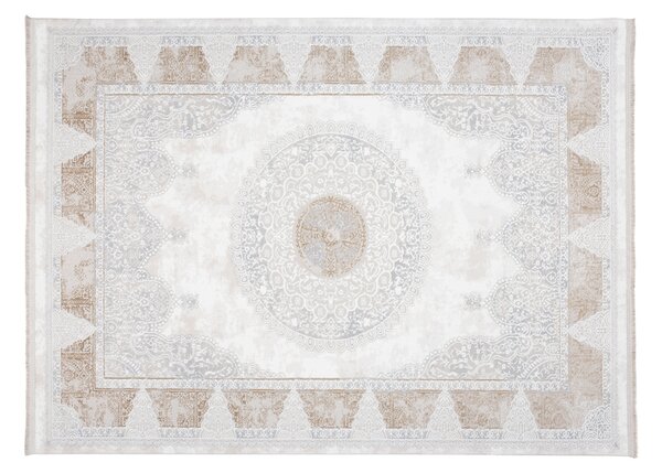 Makro Abra Kusový koberec SAHARA N761A Klasický Moderní krémový béžový Rozměr: 80x150 cm
