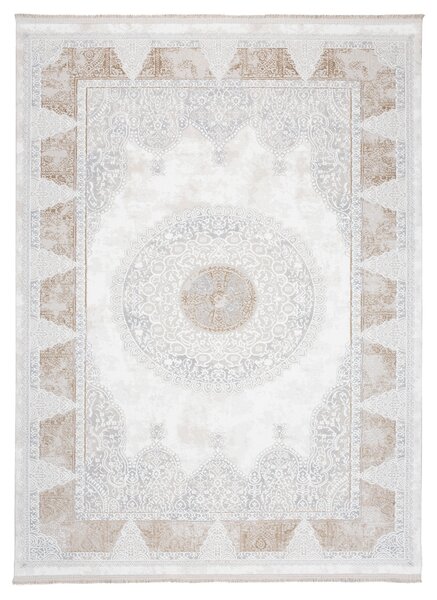 Makro Abra Kusový koberec SAHARA N761A Klasický Moderní krémový béžový Rozměr: 80x150 cm