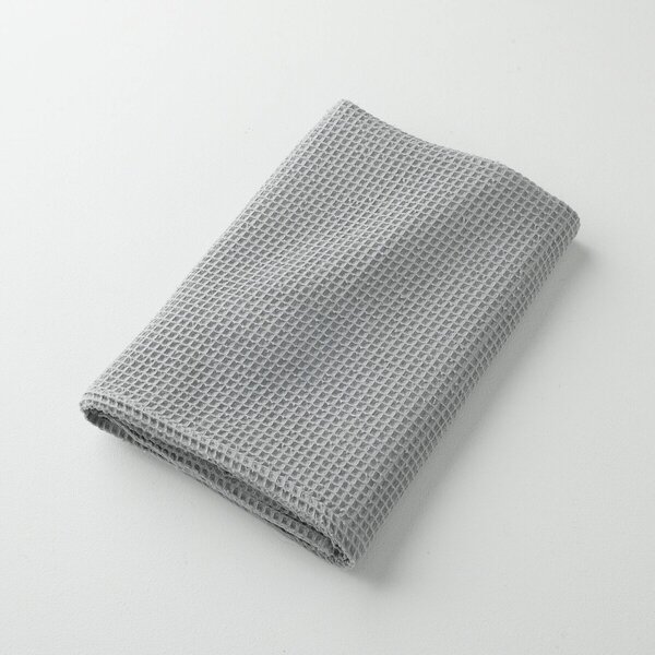 Koupelnový textil se vzorem včelích pláství 320g/m2 šedá ručník 50x100 cm