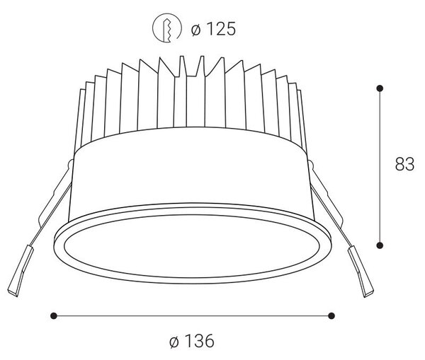 LED2 2095231 LED2 Zápustné venkovní svítidlo VIGO M, W 16-29W 3000K bílá - LED2 Lighting