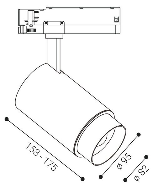 LED2 6095331D LED2 Lištové svítidlo LEON, W DALI/PUSH DIM 35W 3000K bílá - LED2 Lighting