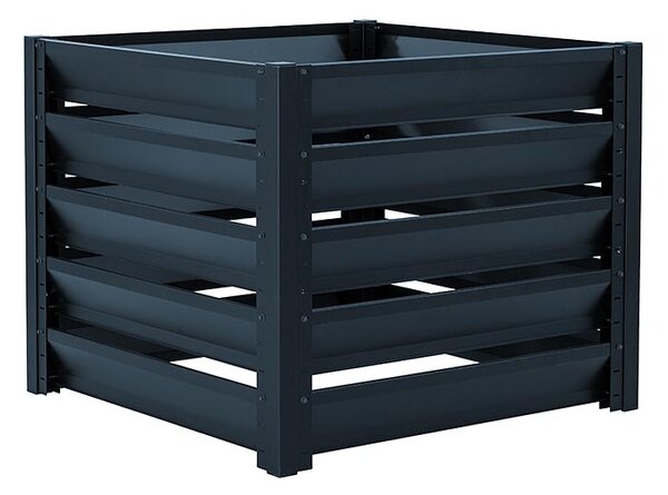 Kompostér Trestles KOMP 1100x1100x970 mm, 1140 l, antracitový