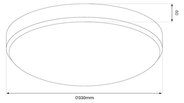 Stropní LED svítidlo Maya, 1x LED 15w, 4000k, ch