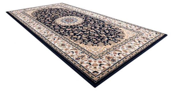 Makro Abra Vlněný kusový koberec NAIN 7177/51011 Klasický béžový černý Rozměr: 200x300 cm