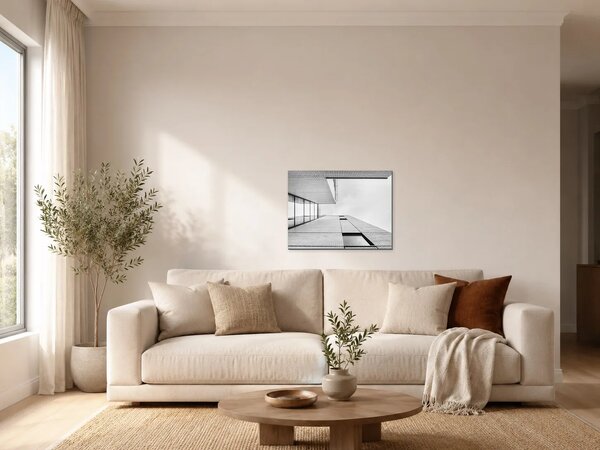 Geometrie moderní architektury – Jednodílný obraz, 40 × 30 cm