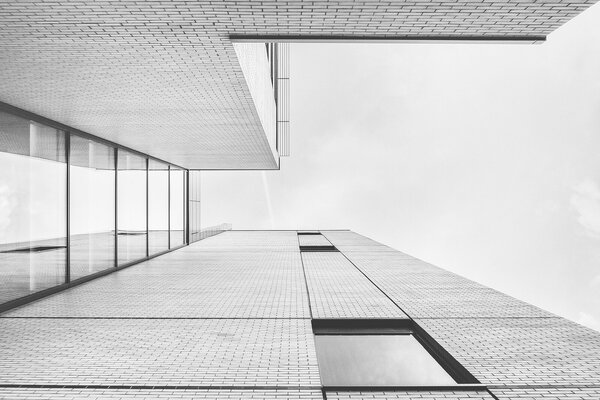 Geometrie moderní architektury – Jednodílný obraz, 40 × 30 cm