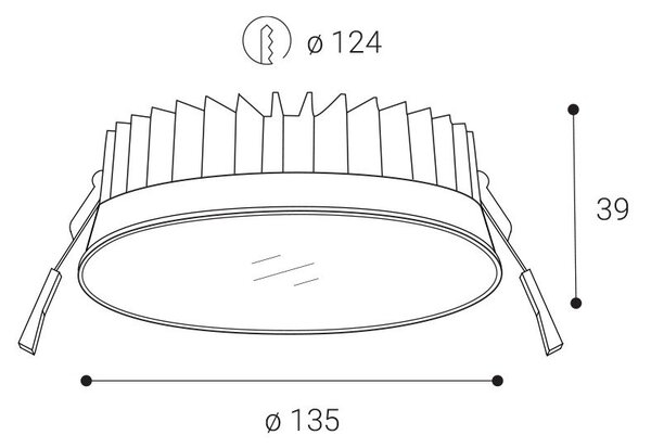 LED2 2151451 LED2 Zápustné svítidlo ZITA S, W 12-24W 3000K/3500K/4000K bílá - LED2 Lighting