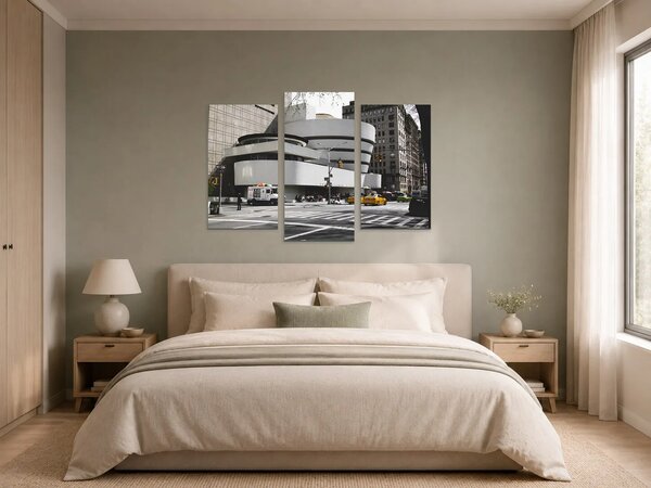 Guggenheimovo muzeum v New Yorku – Třídílný obraz B, 90 × 60 cm