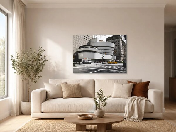 Guggenheimovo muzeum v New Yorku – Jednodílný obraz, 70 × 50 cm