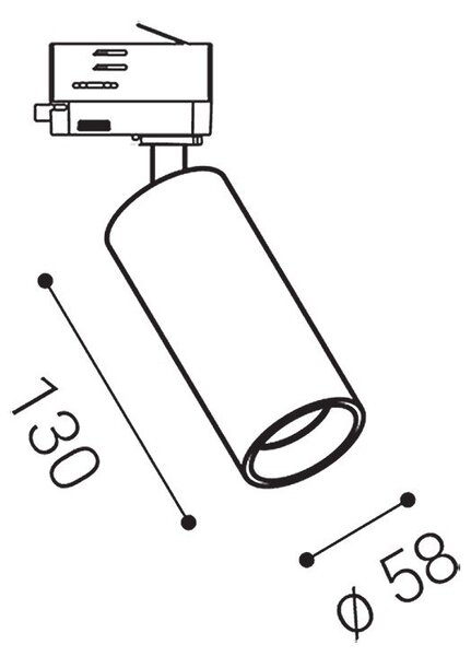 LED2 6090231DT LED2 Lištové svítidlo RENO, W TRIAC 10W 3000K bílá - LED2 Lighting