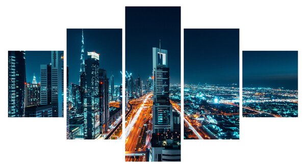 Obraz - Dubajská noc (125x70 cm)