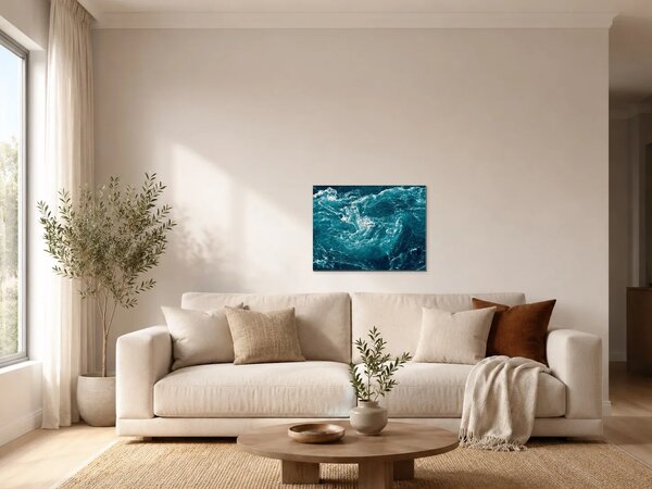 Tyrkysové mořské vlny – Jednodílný obraz, 40 × 30 cm