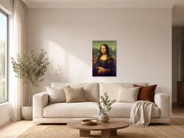 Mona Lisa – portrét ženy v renesanční krajině – Jednodílný obraz, 50 × 70 cm