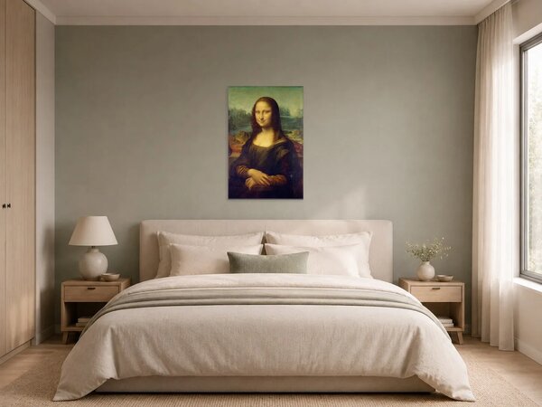 Mona Lisa – portrét ženy v renesanční krajině – Jednodílný obraz, 50 × 70 cm