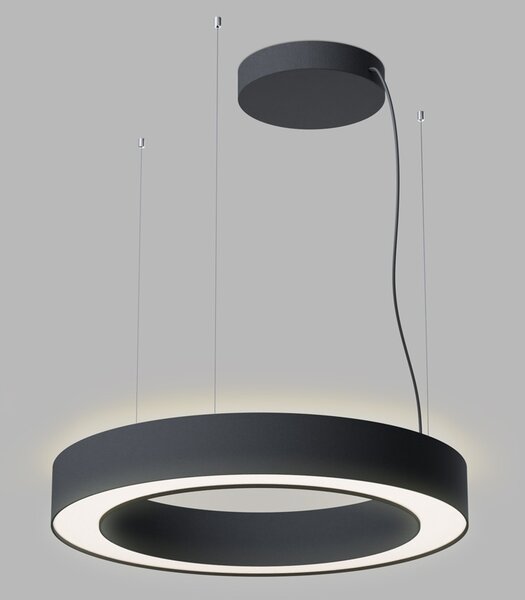 Led2 Závěsné LED svítidlo SATURN SLIM II P/N-Z ø 60cm, 40W+20W, CCT 2700/3000/4000K, CRI90 Barva: Černá, Stmívání, řízení: TRIAC