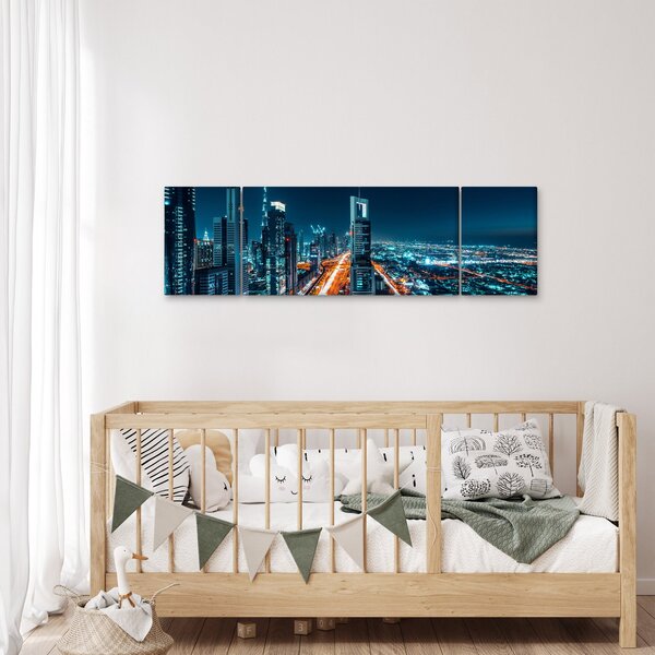 Obraz - Dubajská noc (170x50 cm)
