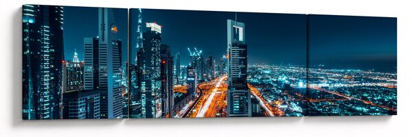 Obraz - Dubajská noc (170x50 cm)