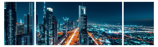 Obraz - Dubajská noc (170x50 cm)