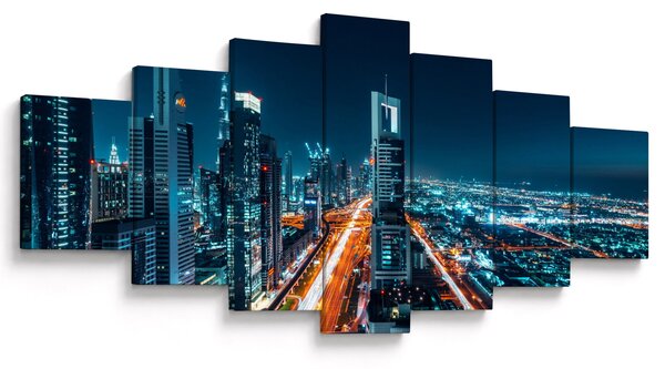 Obraz - Dubajská noc (210x100 cm)