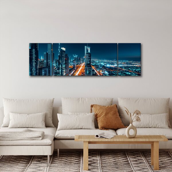 Obraz - Dubajská noc (170x50 cm)
