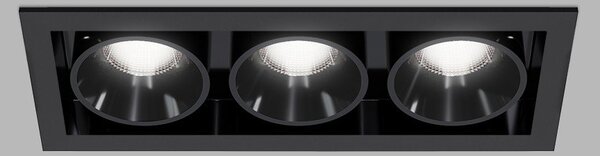 LED2 2560753 LED2 Zápustné svítidlo RIVA MAXI 3, B 15W 3000K/3500K/4000K UGR černá - LED2 Lighting