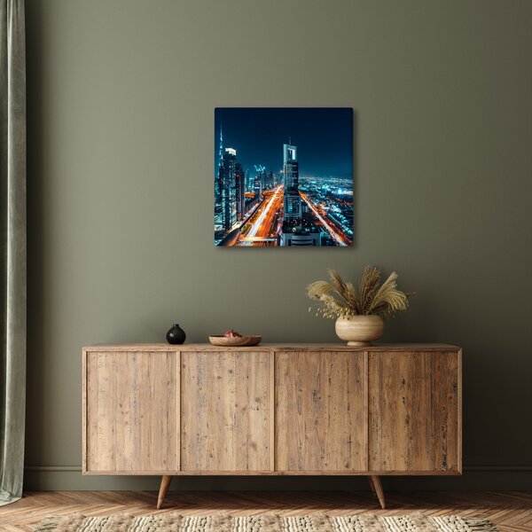 Obraz - Dubajská noc (30x30 cm)
