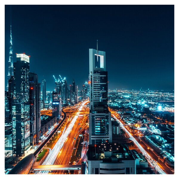 Obraz - Dubajská noc (30x30 cm)