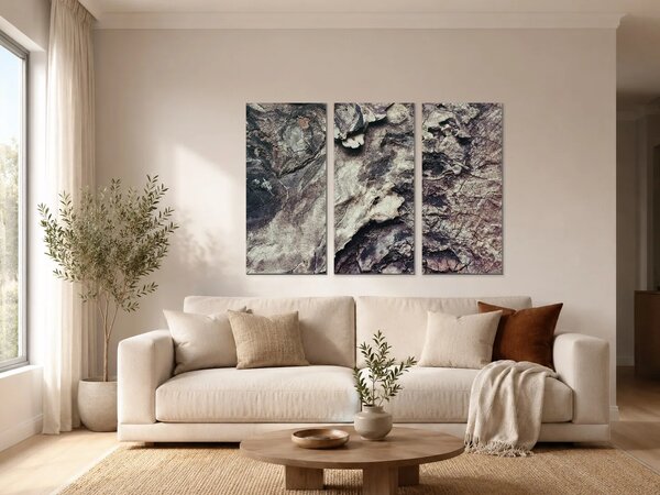 Struktura popraskané kůry – Třídílný obraz A, 90 × 60 cm