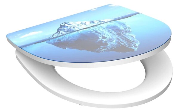 Eisl Sanitär WC prkénko Duroplast Soft Close Iceberg High Gloss 82579