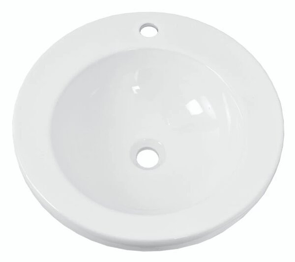 Deskové keramické umyvadlo Azzurra L1453 (ø 50 x 15 cm)
