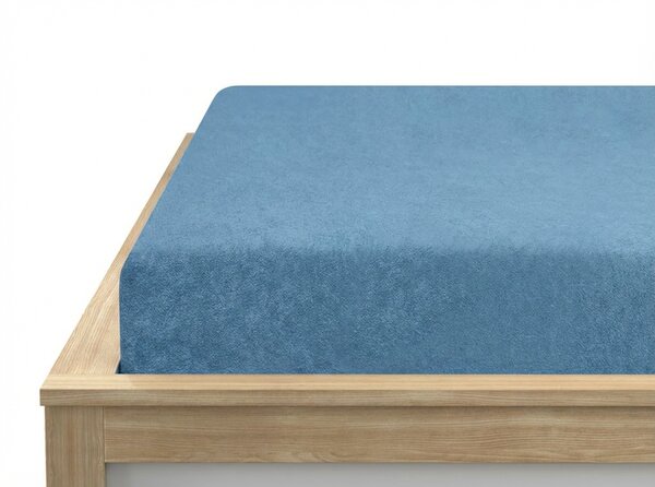 Froté prostěradlo EXCLUSIVE modré 90 x 200 cm