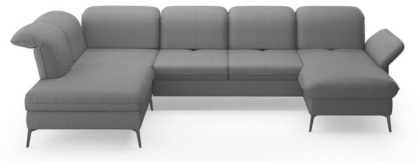 SEDACÍ SOUPRAVA, textil, tmavě šedá Sit & More - Sedací soupravy, Online Only