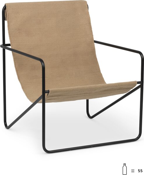 Ferm Living 1104263881 Židle Desert Block černý rám