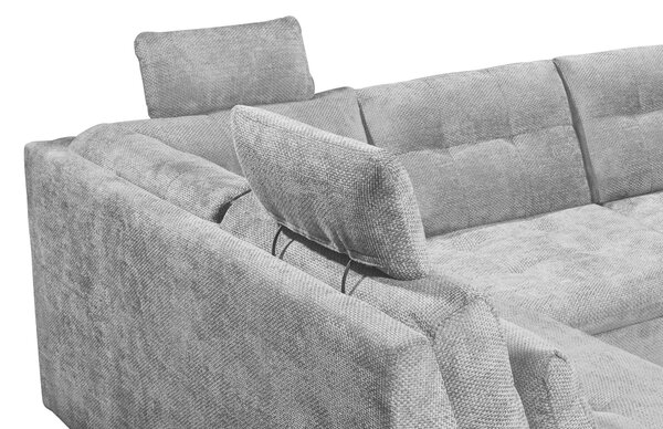 SEDACÍ SOUPRAVA, textil, šedá Livetastic - Sedací soupravy, Online Only
