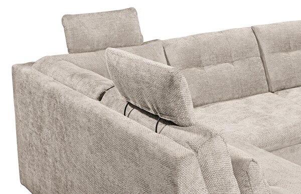 SEDACÍ SOUPRAVA, textil, šedobéžová Livetastic - Sedací soupravy, Online Only