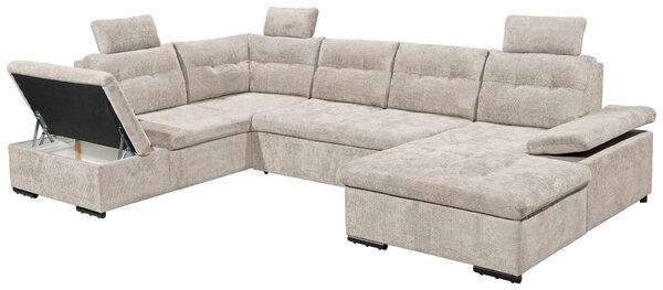 SEDACÍ SOUPRAVA, textil, šedobéžová Livetastic - Sedací soupravy, Online Only