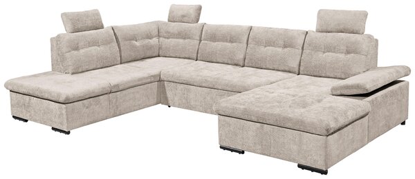 SEDACÍ SOUPRAVA, textil, šedobéžová Livetastic - Sedací soupravy, Online Only