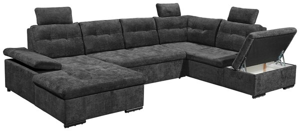 SEDACÍ SOUPRAVA, textil, černá Livetastic - Sedací soupravy, Online Only