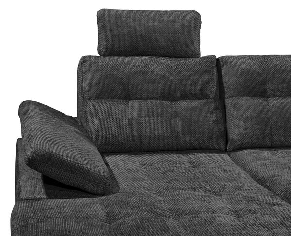 SEDACÍ SOUPRAVA, textil, černá Livetastic - Sedací soupravy, Online Only