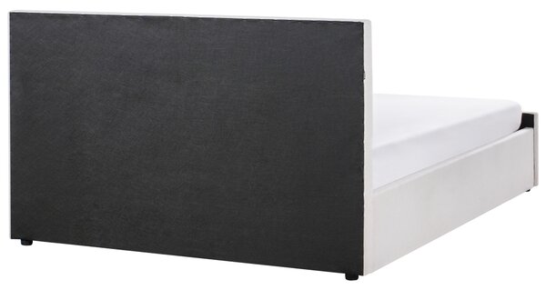 Postel s úložným prostorem Tkanina AMIENS 180 x 200 cm Béžová